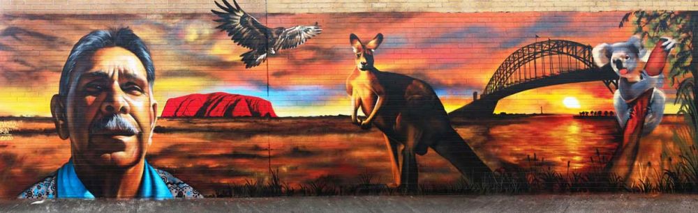 Indigenous Mural Yarram Bakery